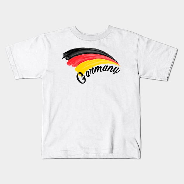 Germany flag Kids T-Shirt by SerenityByAlex